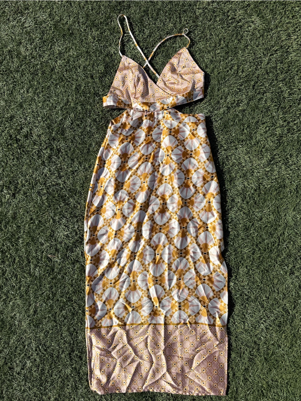 ✨ House of Harlow 1960 satin cut-out maxi dress. NWOT